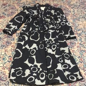 Leifsoottir Patterned Pea Coat Sz 8